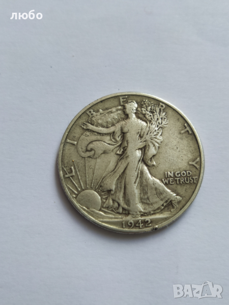Монета Сребърен HALF DOLLAR 1942 D , снимка 1