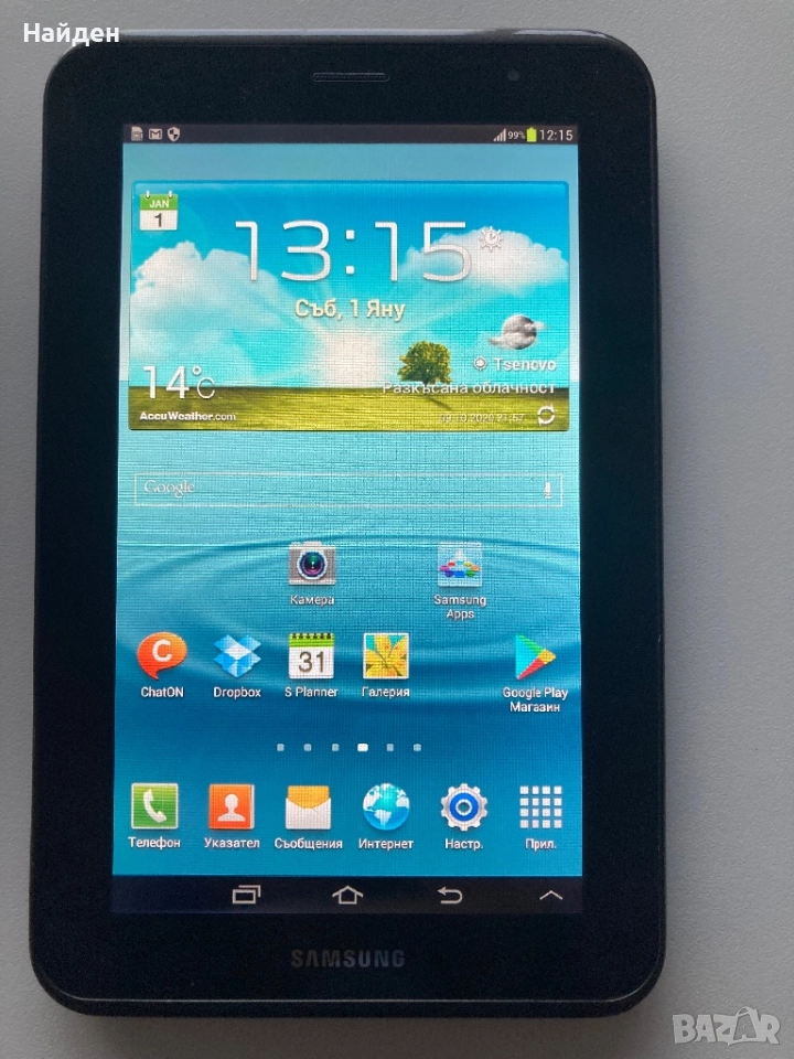 Таблет Samsung Galaxy Tab 2 7.0 P3100, отличен, снимка 1