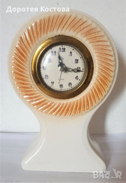 Стар порцеланов часовник с маркировка, снимка 1