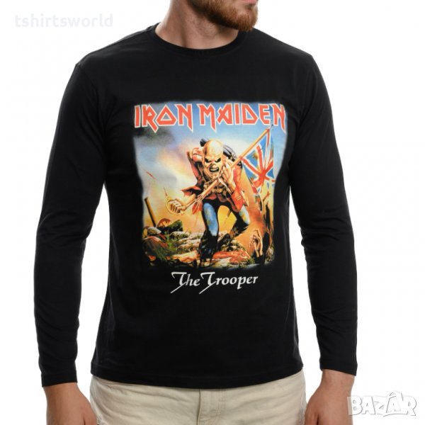 Нова мъжка блуза с дълъг ръкав на Iron Maiden - The trooper, снимка 1