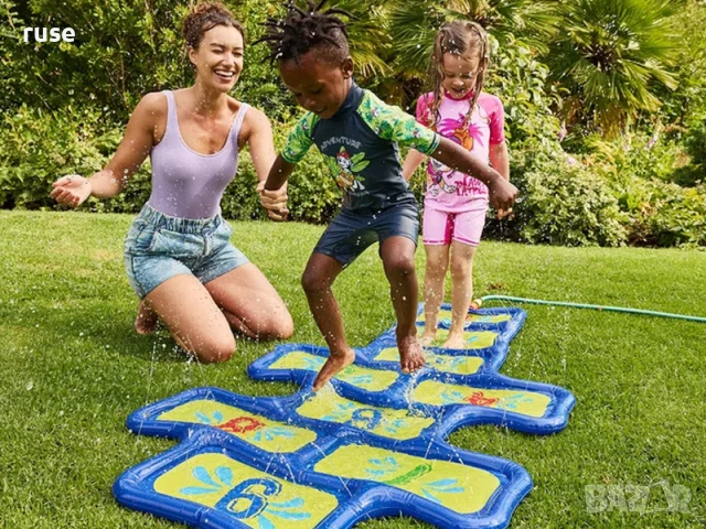 НОВИ! Надуваема пръскаща водна постелка 2в1 Детски фонтан два модела, снимка 5 - Надуваеми играчки - 49074288