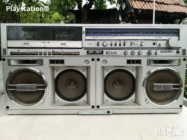 SHARP GF 767H Radio Dual cassette recorder Boombox