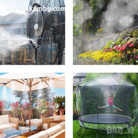 Система за мъглуване - охлаждане с водна мъгла 10м, 15м, 20м - код 3183, снимка 10 - Напояване - 33469303