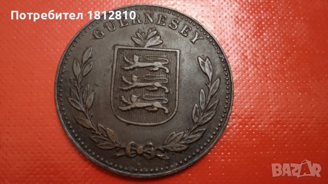 монета 8 дубъла Гърнси 1918, снимка 2 - Нумизматика и бонистика - 23147498