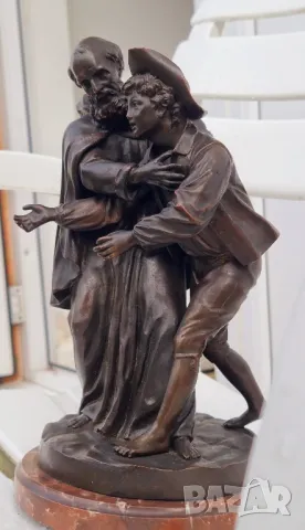 Бронзова Скулптура Луи-Симон Боазо Франция 1743- 1809г, снимка 5 - Антикварни и старинни предмети - 50428348