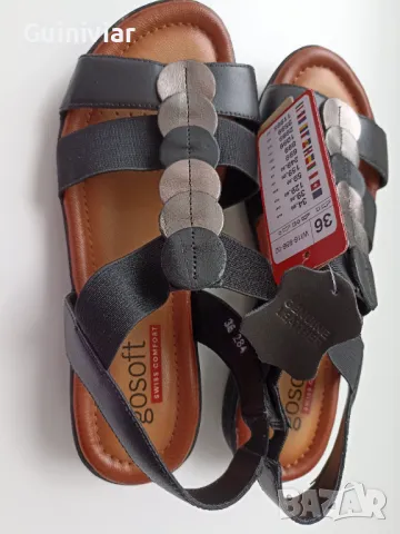 Сандали естествена кожа go soft, снимка 1