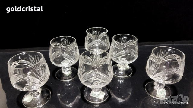 кристални чаши , снимка 2 - Антикварни и старинни предмети - 52541836