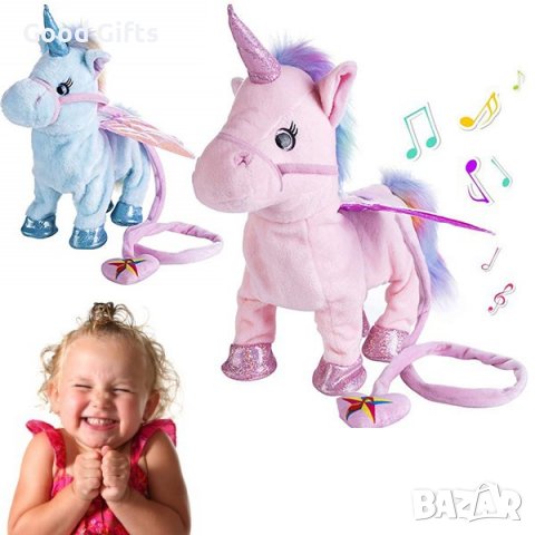Магически ходещ и пеещ еднорог, снимка 3 - Плюшени играчки - 38955273