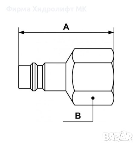 Бърза връзка за въздух с вътрешна резба G 3/8" PREVOST ERP 076102, снимка 2 - Други машини и части - 43923201