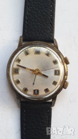 Мъжки механичен позлатен часовник POLJOT звънец, снимка 5 - Антикварни и старинни предмети - 43077855
