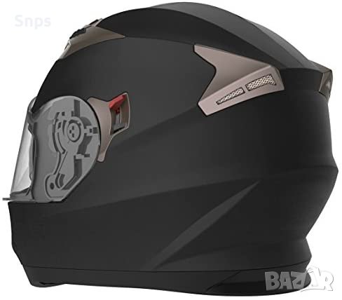 Каска за мотор YEMA с двойна козирка Слънцезащитна козирка L размер, снимка 3 - Аксесоари и консумативи - 36710478