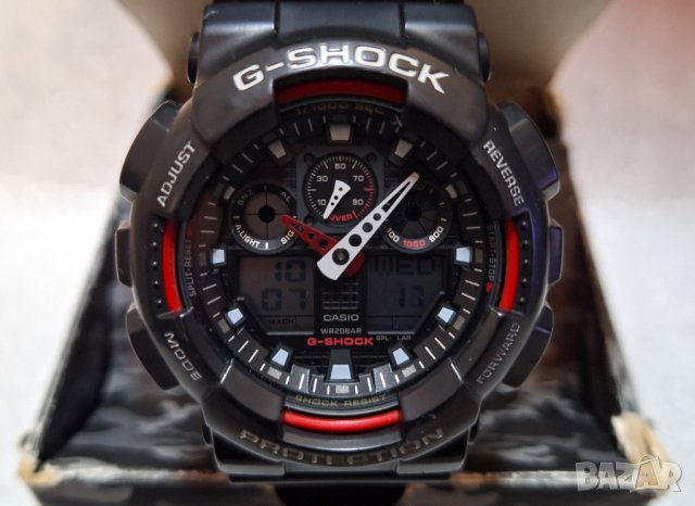 Мъжки часовник Casio G-Shock - GA-100, снимка 3 - Мъжки - 43845931