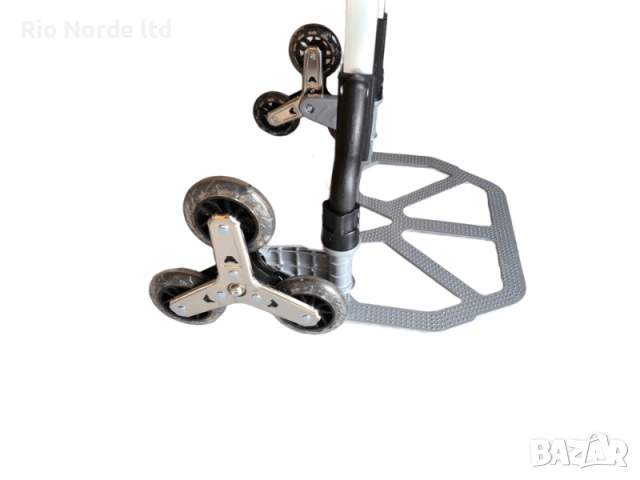 Транспорта количка сгъваема с 3 колелета и 75кг товар, снимка 5 - Друго търговско оборудване - 53367385