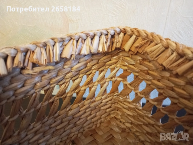 Плетена кутия с капак, голяма., снимка 5 - Антикварни и старинни предмети - 51945306