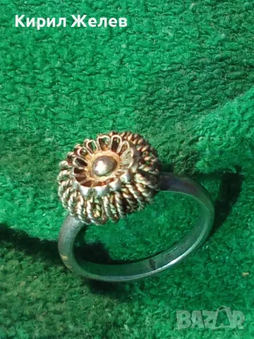 СТАРИНЕН ФИЛИГРАНЕН СРЕБЪРЕН ПРЪСТЕН СРЕБРО ВИСОКА ПРОБА РЪЧНА ИЗРАБОТКА 47960, снимка 13 - Антикварни и старинни предмети - 50057025