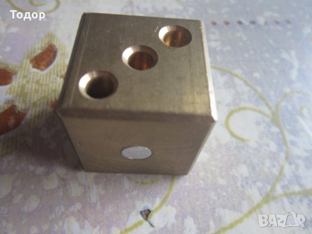 Уникален бронзов зар зарче, снимка 2 - Колекции - 33016864