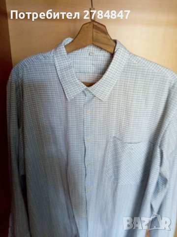 Мъжка риза с дълъг ръкав карирана, снимка 2 - Ризи - 37008322