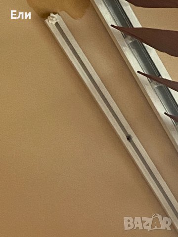 Релси за перде/демонтирани/цвят бял / 4бр./ размери 3.50 см;2м; 2.65см, снимка 2 - Щори - 38716792