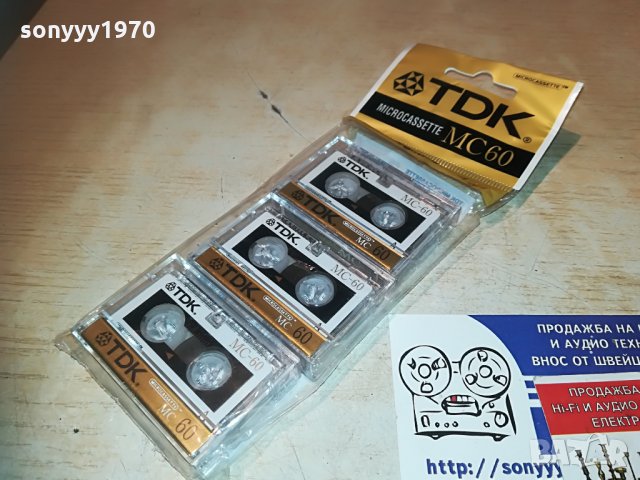 поръчани-tdk mc60 microcassette 3бр 2305211104, снимка 5 - Аудио касети - 32970317