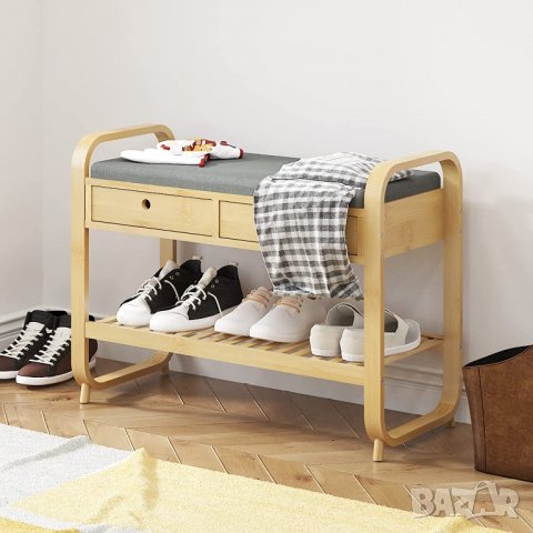 Шкаф за обувки / Пейка ZJSJ-SS01BB, снимка 7 - Шкафове - 39824994