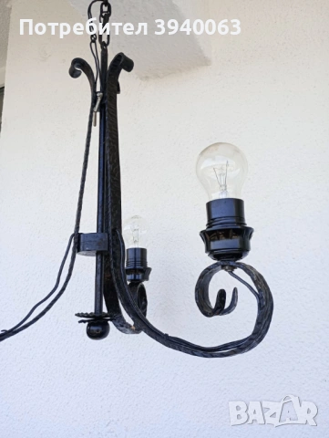 Стар полюлей от ковано желязо, снимка 8 - Антикварни и старинни предмети - 53207700