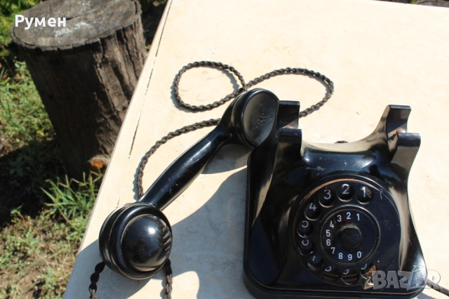 Телефонен апарат - ретро, снимка 3 - Антикварни и старинни предмети - 51449150