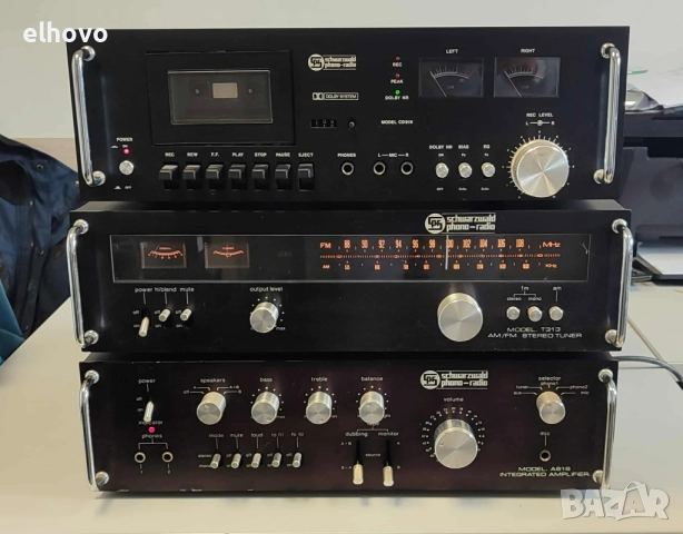 Стерео усилвател, тунер и дек Schwarzwald phono-radio