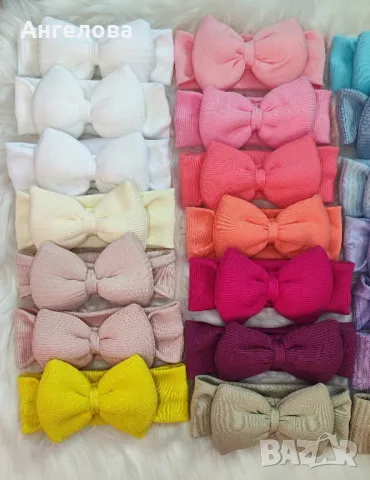 Ленти за глава с панделка 0-6м и 6-12м , снимка 2 - Други - 44060952