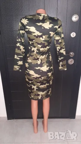 Нова рокля милитари принт, снимка 3 - Рокли - 48008939