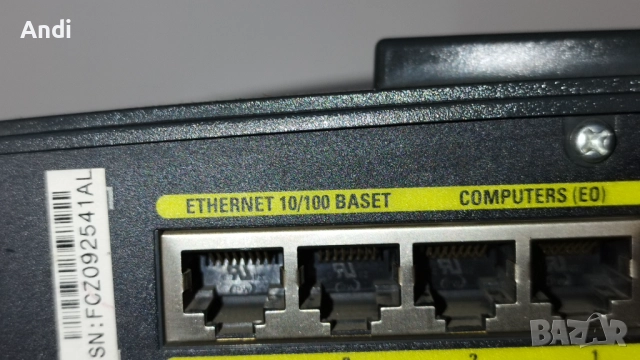 Рутер Cisco 831 - 10/100 Mbps , снимка 5 - Рутери - 52683901