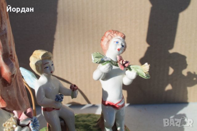 Стара порцеланова лампа, снимка 6 - Колекции - 40196581