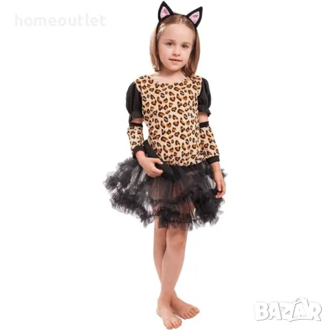 Костюм с леопардова шарка за момиче, различни размери, снимка 2 - Детски комплекти - 47678671