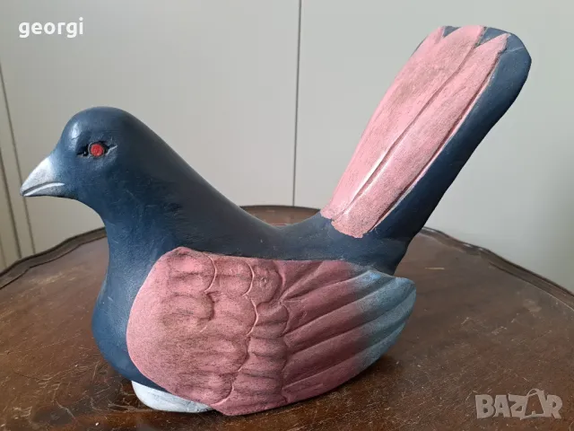 дървена статуетка птица гълъб Gilde   4/1