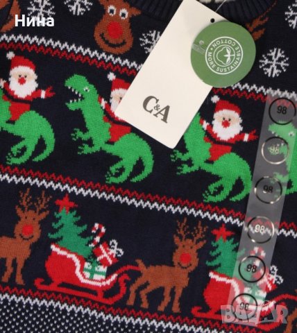 Коледен пуловер 🎄🎅, снимка 3 - Детски пуловери и жилетки - 38348850