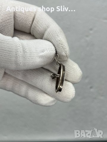 Немска сребърна брошка Камея. №4817, снимка 3 - Антикварни и старинни предмети - 43129529