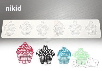 Мъфини кексчета кексче дантела силиконов килим молд форма  украса торта с фондан шоколад гъмпейст