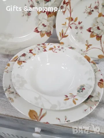 Порцеланов сервиз за хранене - 24 части, снимка 3 - Сервизи - 48381607