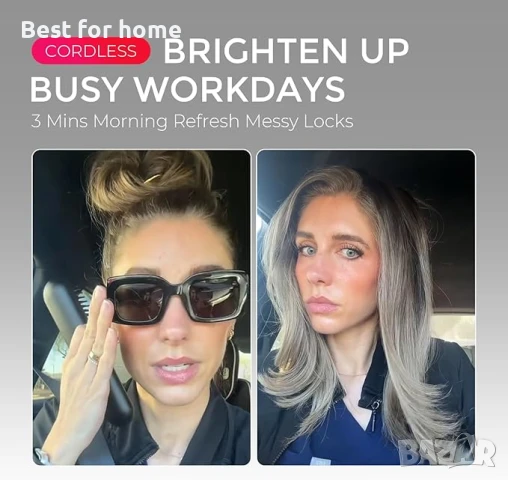 Безжична четка за изправяне на коса TYMO , снимка 7 - Друга електроника - 50503099