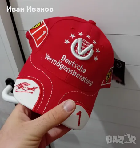 Оригинална шапка на Михаел Шумахер с автограф, снимка 8 - Фен артикули - 50399034