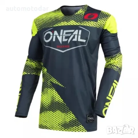 Мотокрос блуза O'NEAL MAYHEM COVERT CHARCOAL/NEON YELLOW, снимка 1