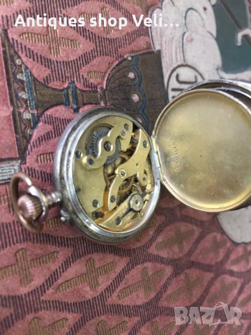 Сребърен джобен часовник №3638 , снимка 7 - Други ценни предмети - 40026160