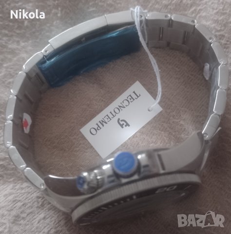 Италиански автоматичен водолазен часовник Tecnotempo Seawaves 500 м, снимка 5 - Мъжки - 43682912