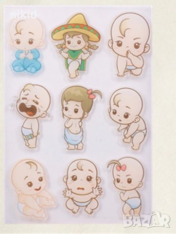 Бебе Бебета силиконов гумен печат украса бисквитки фондан Scrapbooking