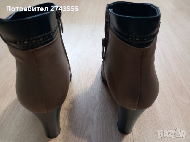 Дамски боти от естествена кожа, снимка 6 - Дамски обувки на ток - 38815289