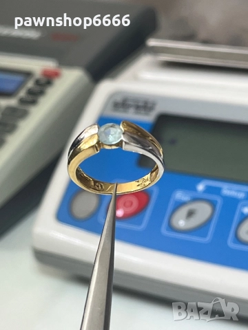 Златен пръстен 18 карата, снимка 7 - Пръстени - 51663492