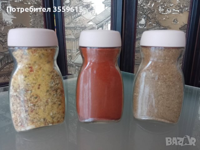 кухненски буркани с капачки за подправки и хранителни продукти, снимка 1