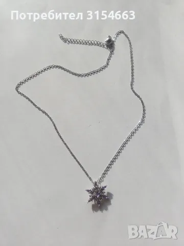 Колие с кристали , снимка 4 - Колиета, медальони, синджири - 50178651