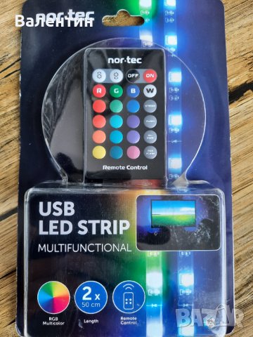 USB LED лента Nor-Tec, снимка 5 - Лед осветление - 43696570