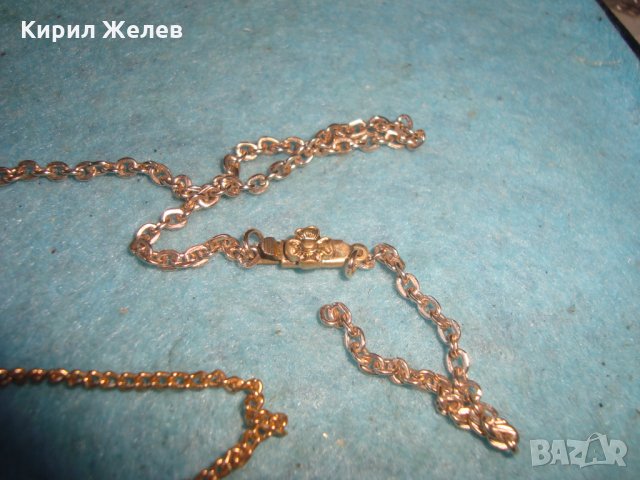 2 ПОЗЛАТЕНИ КОЛИЕТА ВЕРИЖКИ НЕЖНИ ФИНИ и КРАСИВИ РЕТРО АРТ ДЕКО СТИЛ 8645, снимка 3 - Колиета, медальони, синджири - 35240476