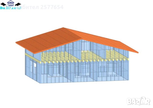 Къща,Бунгало,Преместваема къща,Сглобяеми къщи,Модулни,Жилищни-190м², снимка 3 - Строителни материали - 44141127